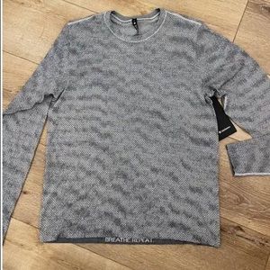 Gray/black- Lululemon metal vent breathe long sleeve